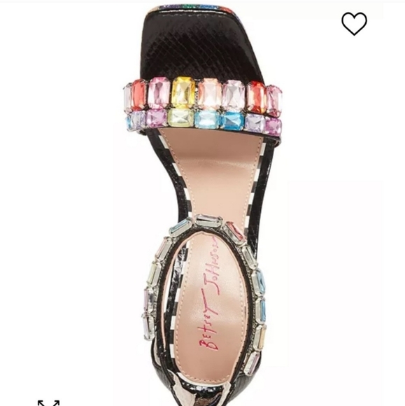 Betsey Johnson Emani High Heel Sandals Black - Picture 4 of 8